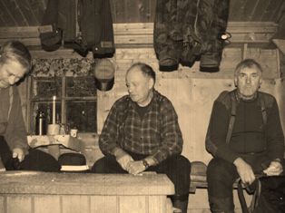 Jan, Ole og Gisle i Haraskoia
